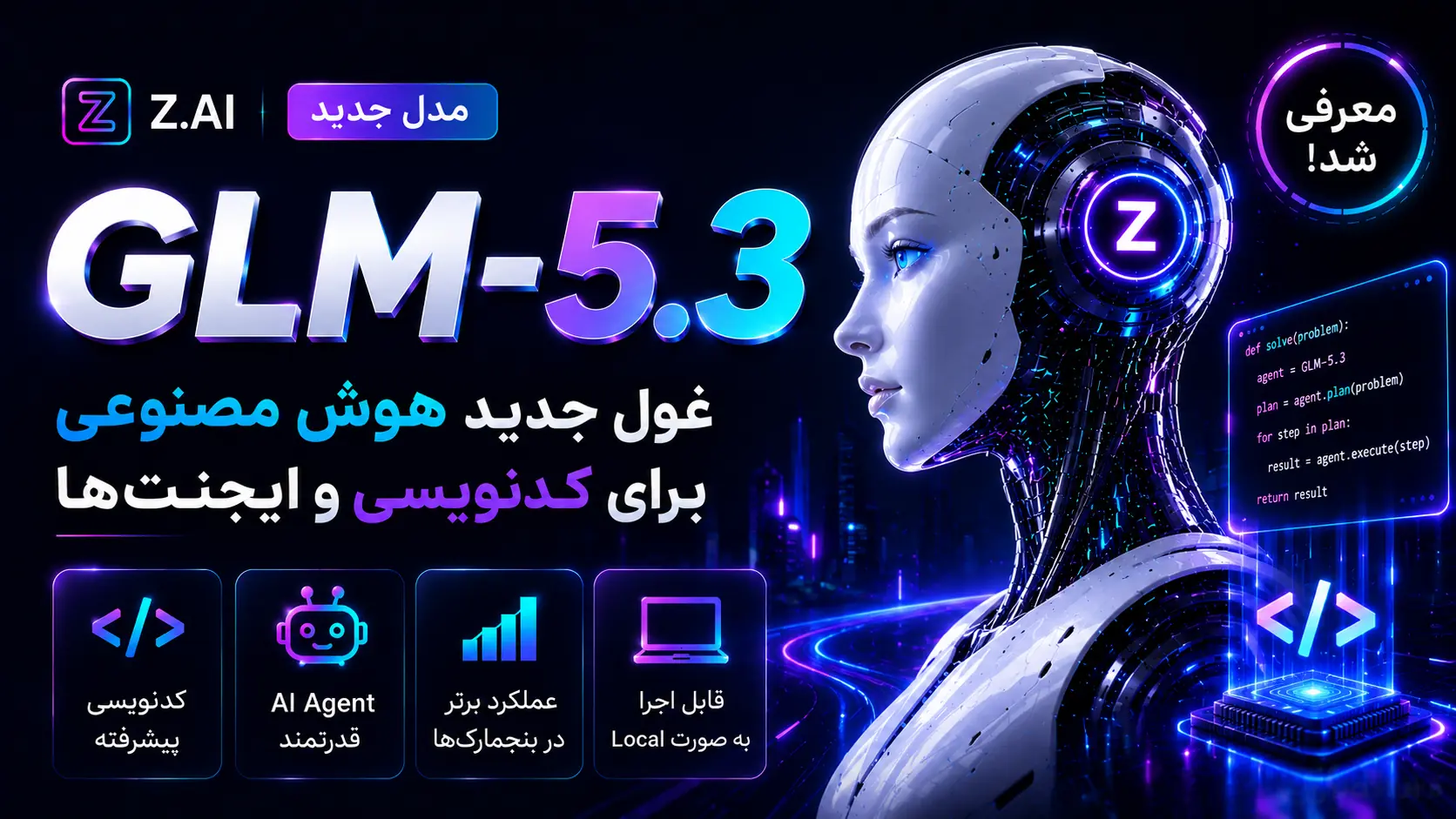 معرفی GLM-5.3 مدل جدید Z.ai برای کدنویسی و AI Agentها