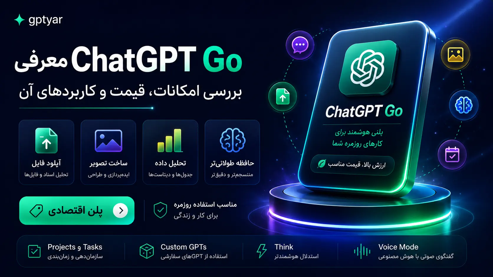معرفی ChatGPT Go و بررسی امکانات، قیمت و کاربردهای آن