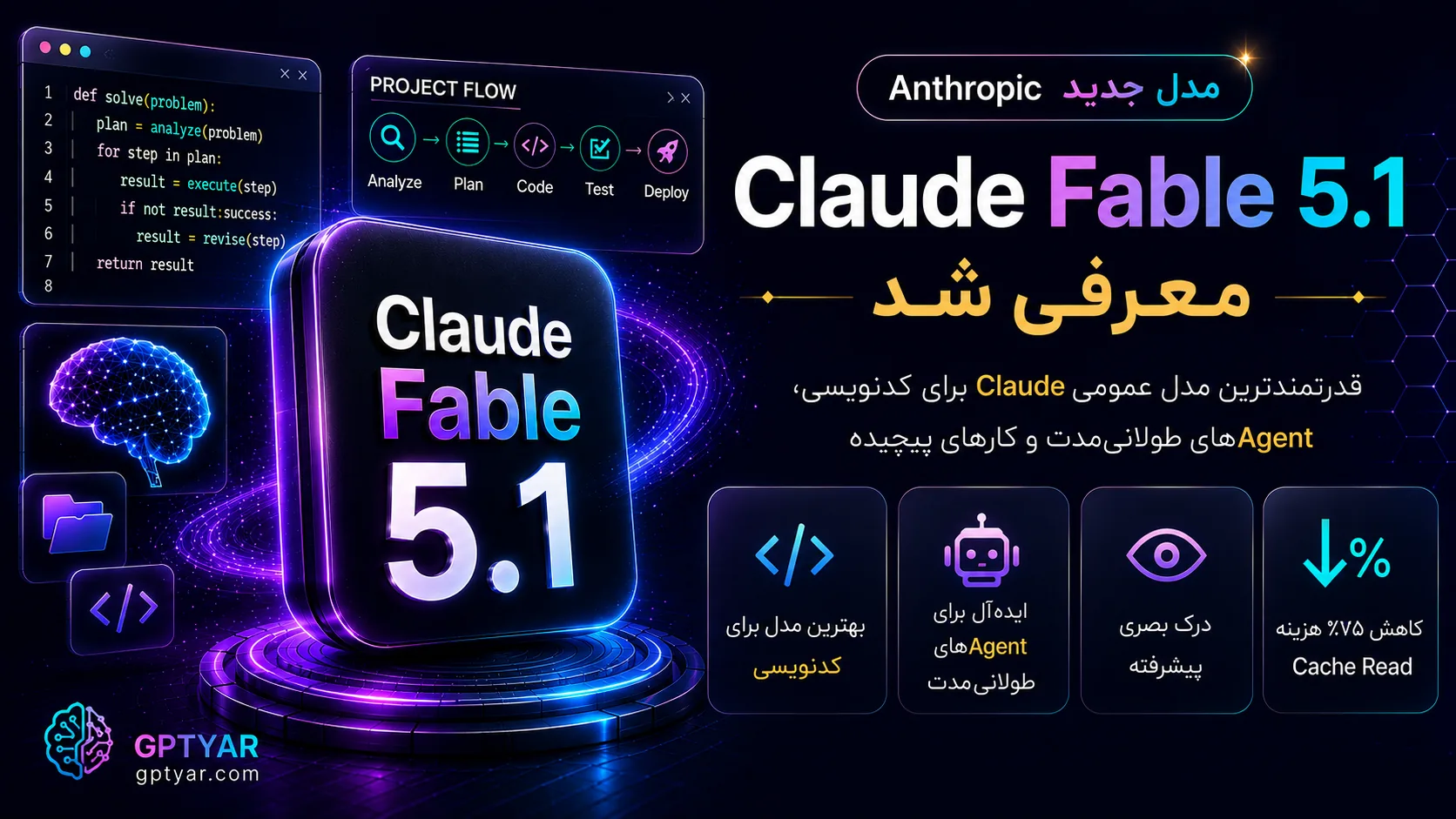 معرفی Claude Fable 5.1؛ مدل جدید Anthropic برای کدنویسی و Agentهای طولانیمدت